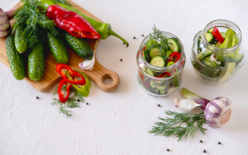 preparazione delle verdure fermentate