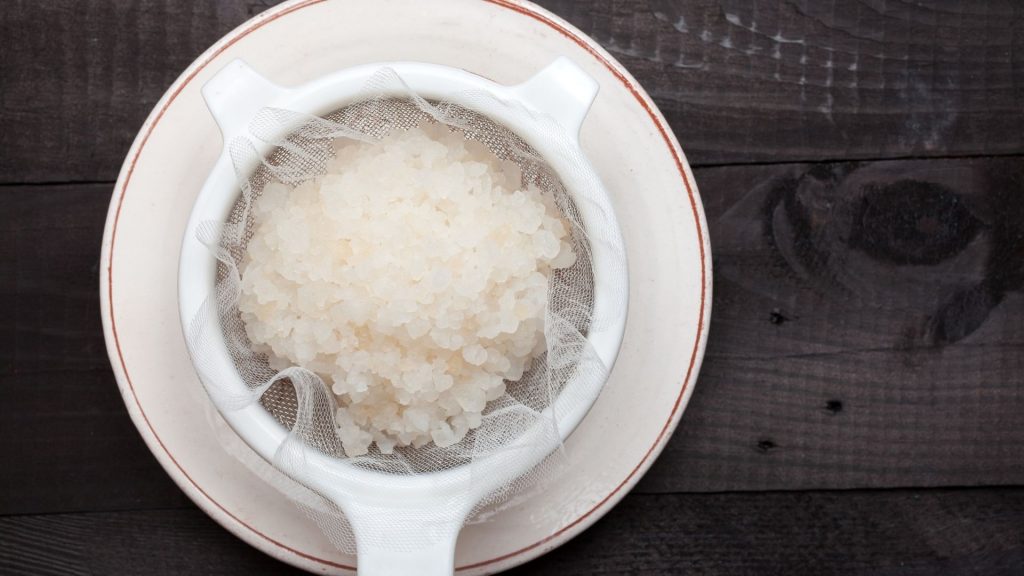 attivazione dei granuli di kefir d'acqua