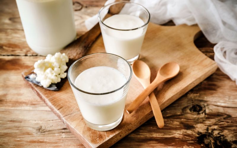 bicchieri di kefir