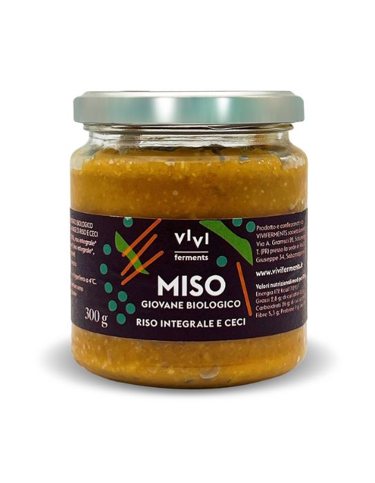 Miso Giovane di Riso Integrale e Ceci (300 g) - Vivi Ferments