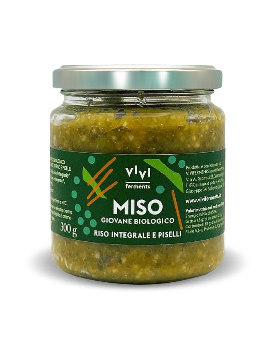 Miso Giovane di Riso Integrale e Piselli (300 g) - Vivi Ferments