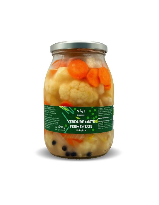 Giardiniera Fermentata (Verdure Miste) (1KG) - Vivi Ferments
