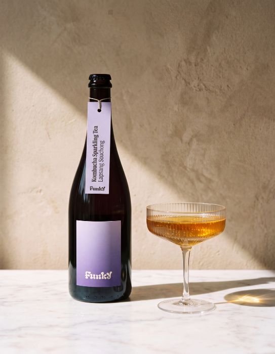 Premium Kombucha Lapsang Souchong (Cina, Fujian) Monovarietale 0,75 cl - Funky Fermenteria