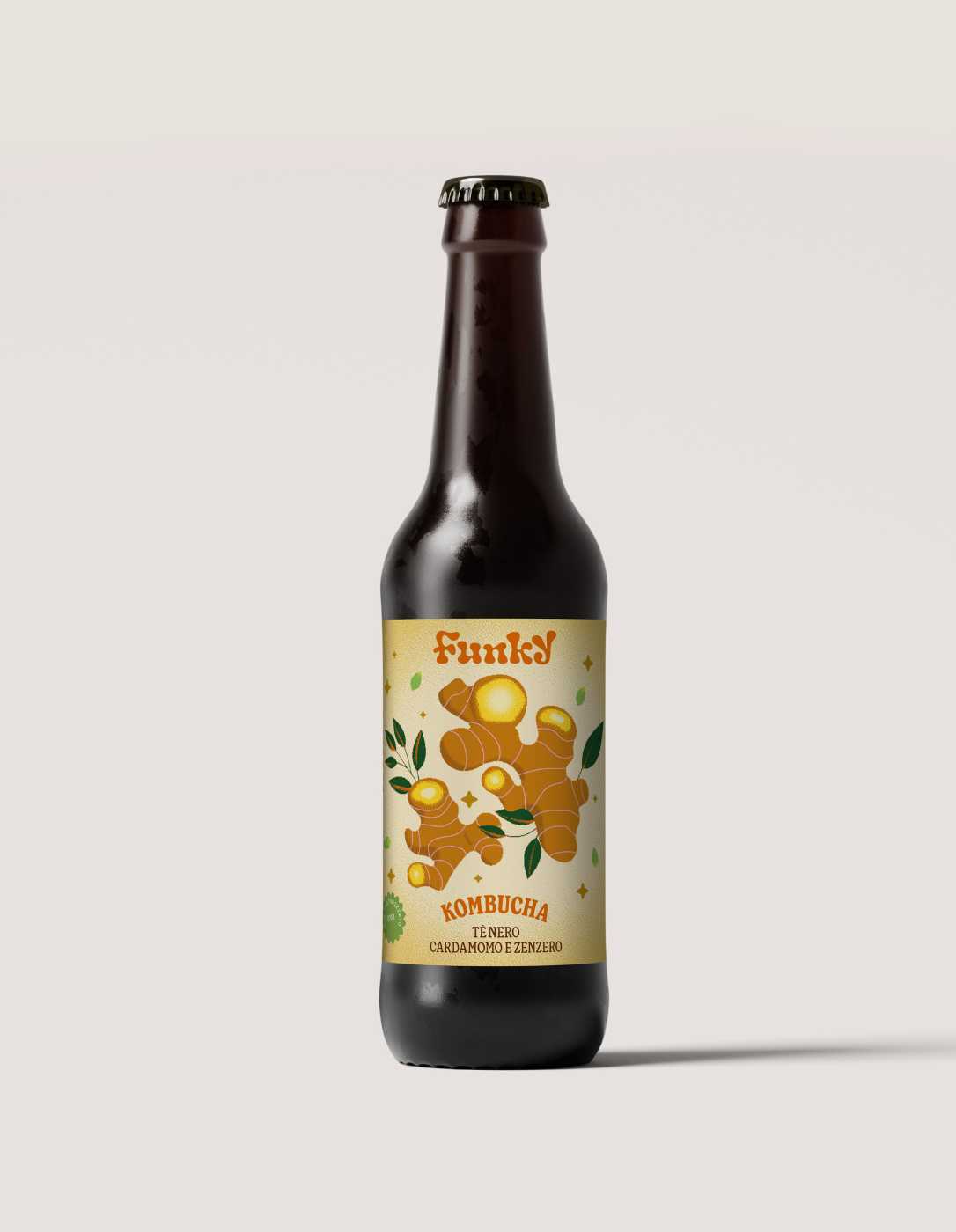 Kombucha Cardamomo e Zenzero (33 cl) - Funky Fermenteria - immagine 2