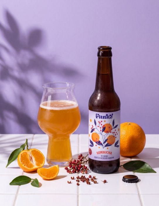 Kombucha Pepe di Sichuan e Agrumi (33 cl) - Funky Fermenteria