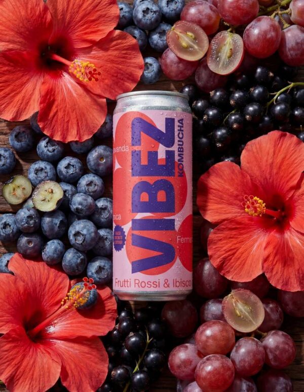 [NOVITÀ] Kombucha Frutti Rossi e Ibisco BIO - VIBEZ
